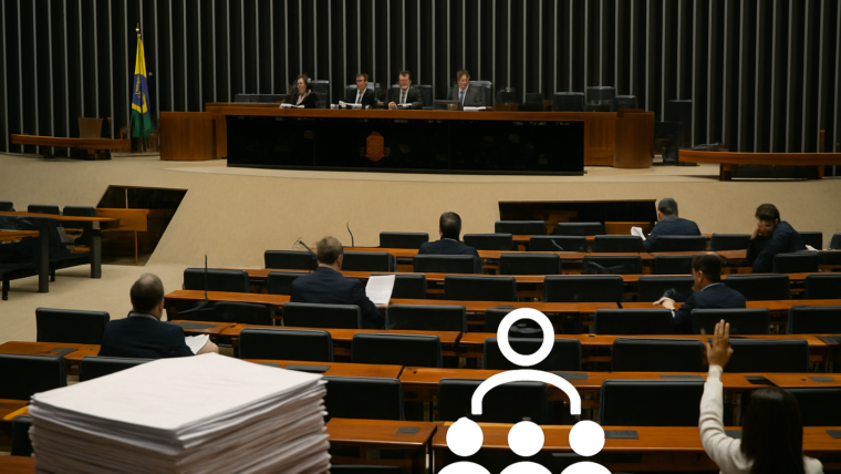 Imagem ilustrativa gerada por IA para: Análise da MP sobre remessas de até US$ 50 é postergada no Congresso