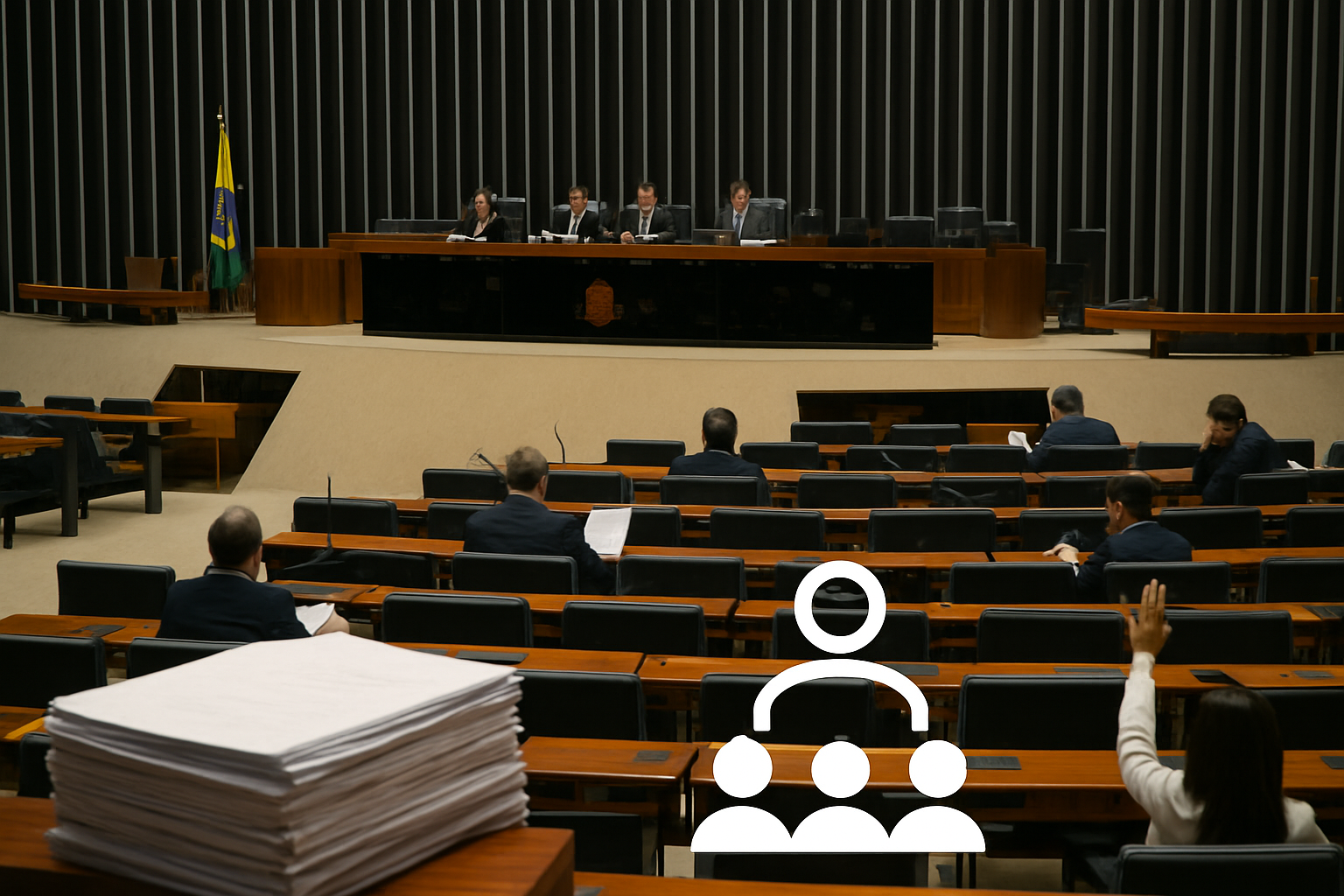 Imagem ilustrativa gerada por IA para: Análise da MP sobre remessas de até US$ 50 é postergada no Congresso