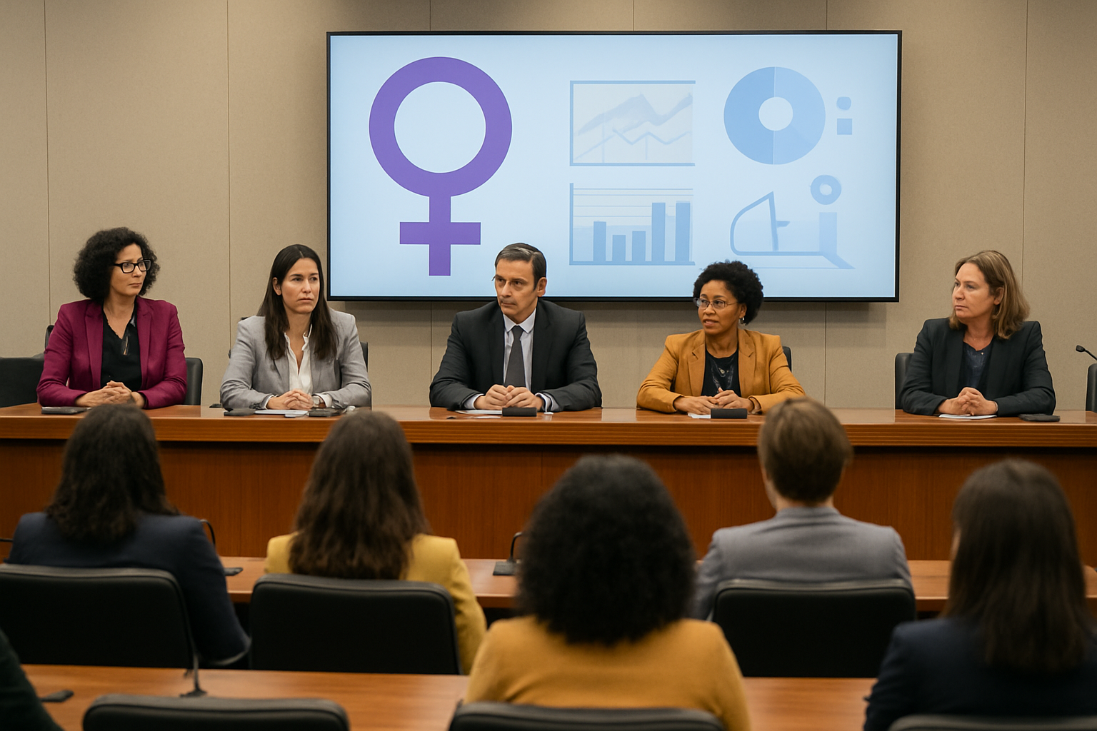 Imagem ilustrativa gerada por IA para: Congresso discute ferramentas digitais para proteger mulheres da violência