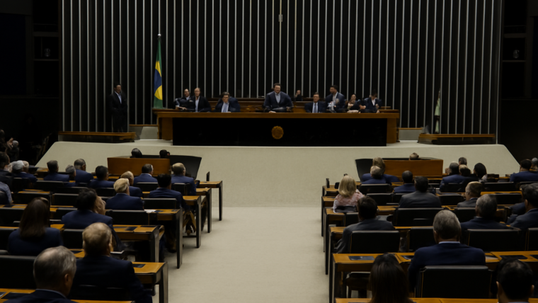 Imagem ilustrativa gerada por IA para: Congresso prevê análise de cinco propostas nesta semana