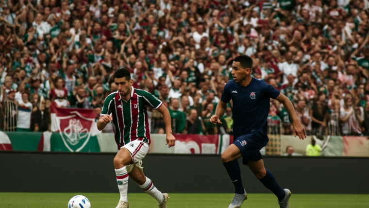 Imagem ilustrativa gerada por IA para: Fluminense vence o Remo e permanece entre os quatro primeiros