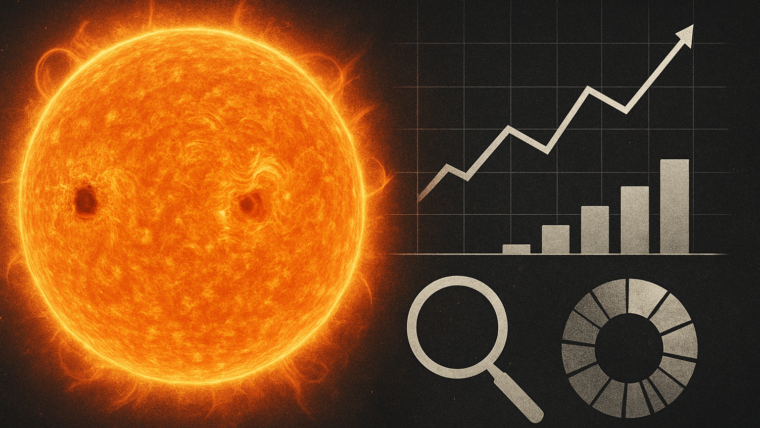 Imagem ilustrativa gerada por IA para: Modelo com dados da NASA busca antecipar atividade em regiões do Sol