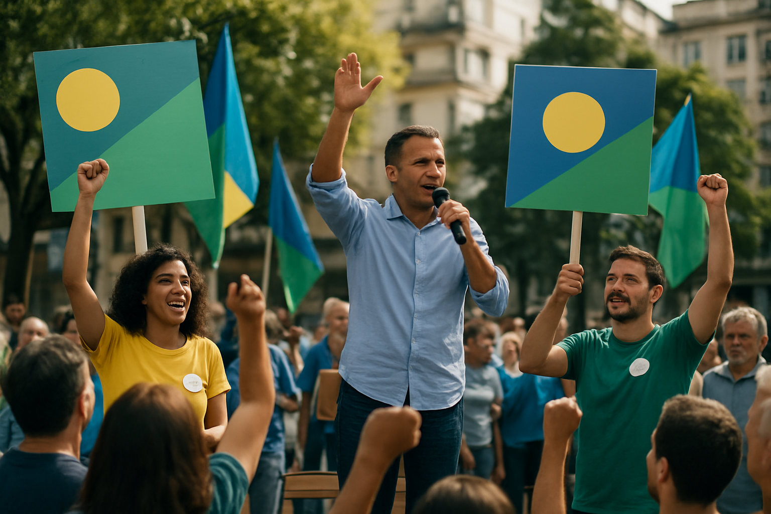 Imagem ilustrativa gerada por IA para: Propaganda presidencial é liberada neste domingo (16)
