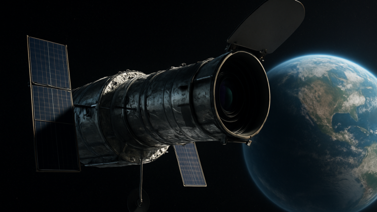 Imagem ilustrativa gerada por IA para: Telescópio Roman levará câmera de 300 megapixels ao espaço