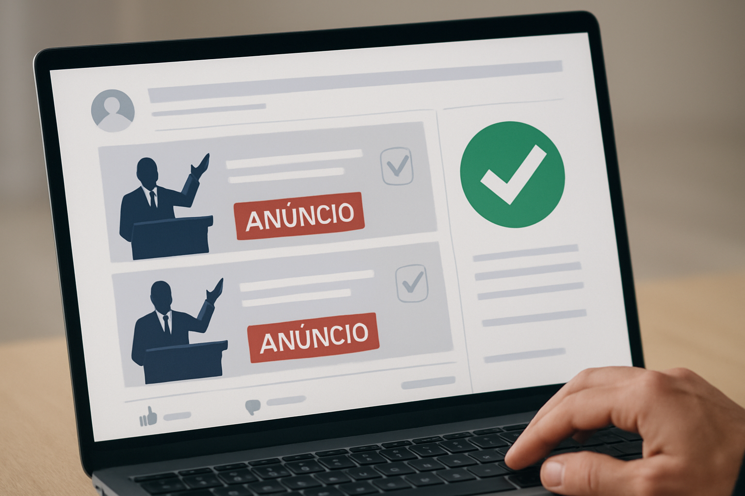 Imagem ilustrativa gerada por IA para: Teste aponta falhas do Facebook na filtragem de anúncios eleitorais