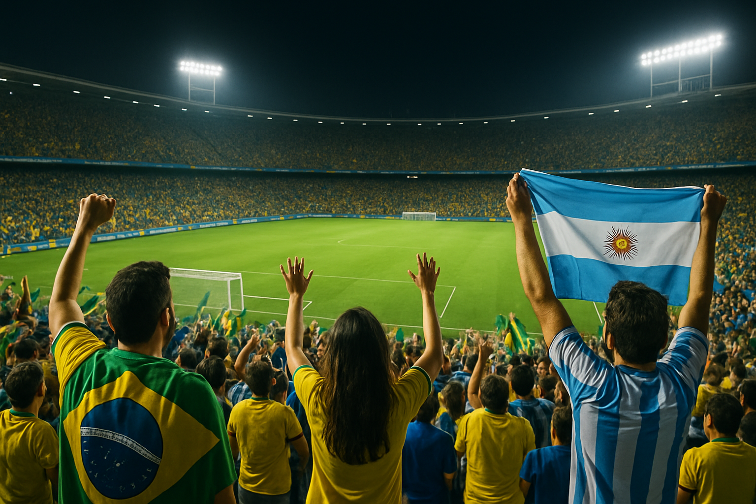 Imagem ilustrativa gerada por IA para: Libertadores terá duas noites seguidas de decisão entre Brasil e Argentina