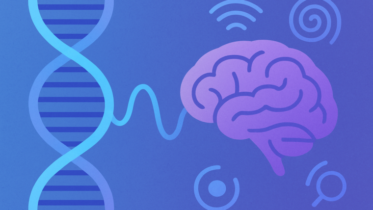 Imagem ilustrativa gerada por IA para: Pesquisa relaciona conjunto de 36 genes ao TOC e a tiques crônicos