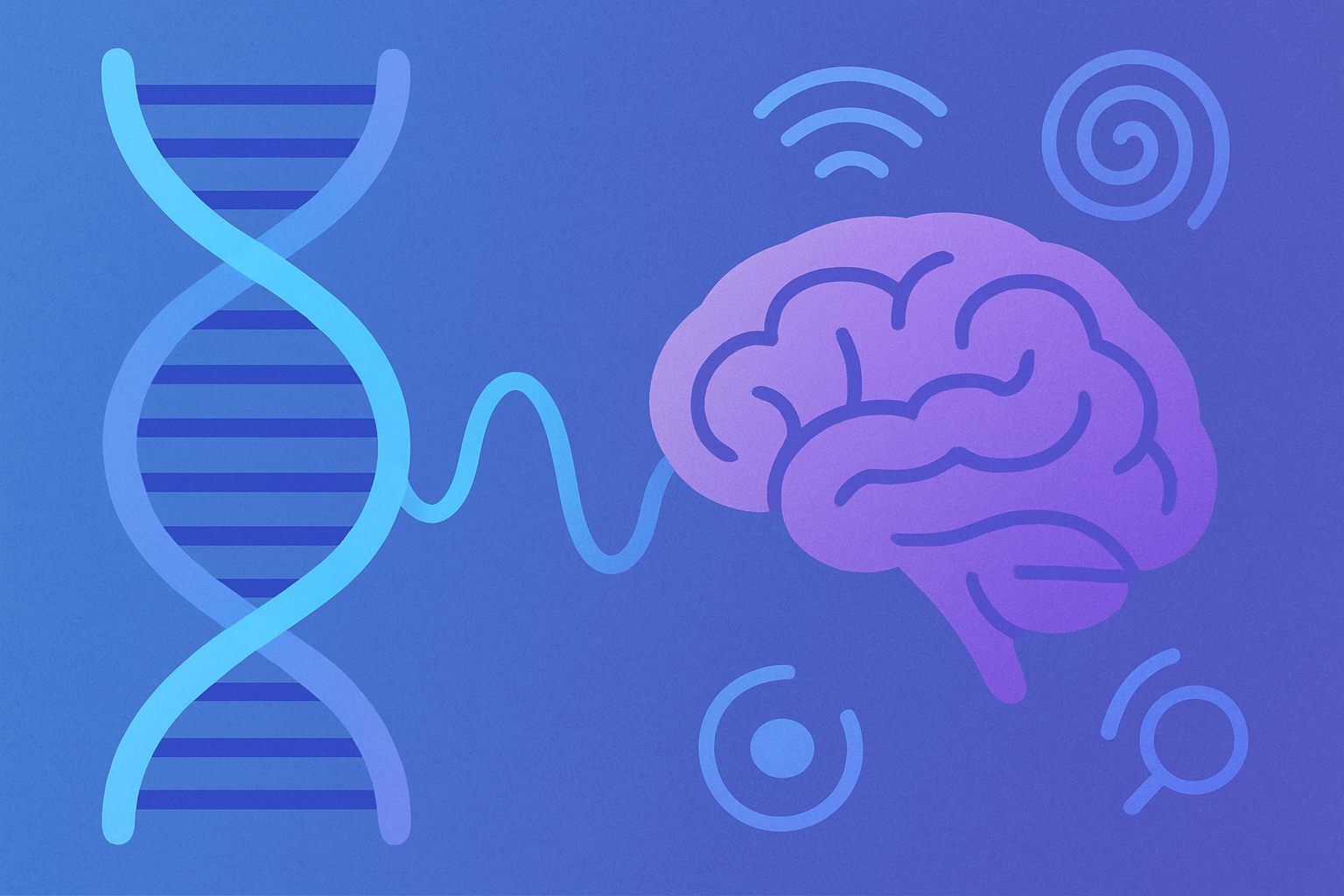 Imagem ilustrativa gerada por IA para: Pesquisa relaciona conjunto de 36 genes ao TOC e a tiques crônicos