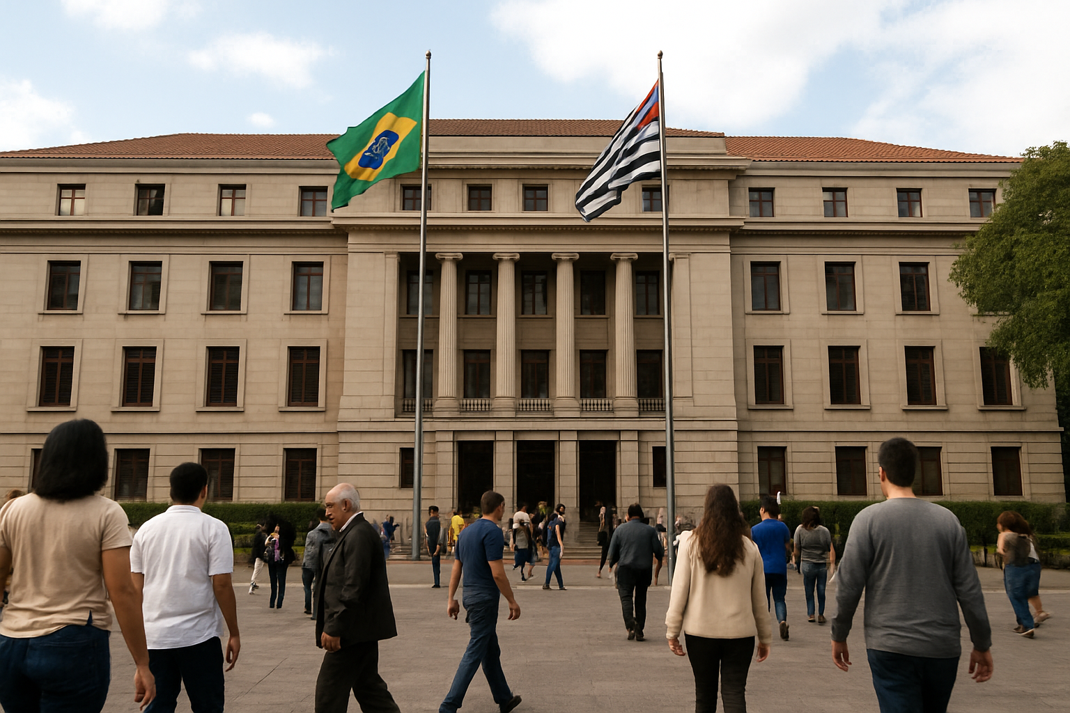 Imagem ilustrativa gerada por IA para: Seis candidaturas colocam São Paulo no centro da disputa estadual